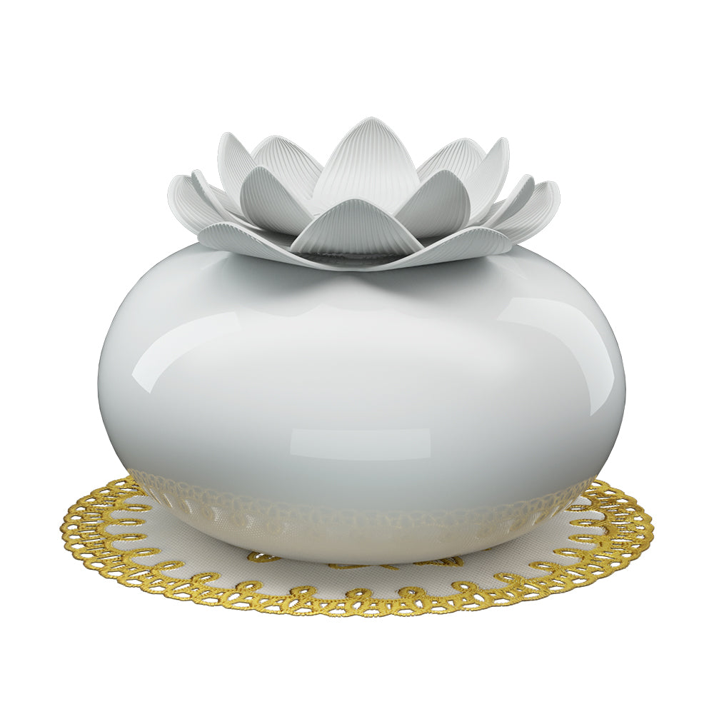 Devanti Aroma Diffuser Ceramic Essential Oils Air Humidifier Lotus