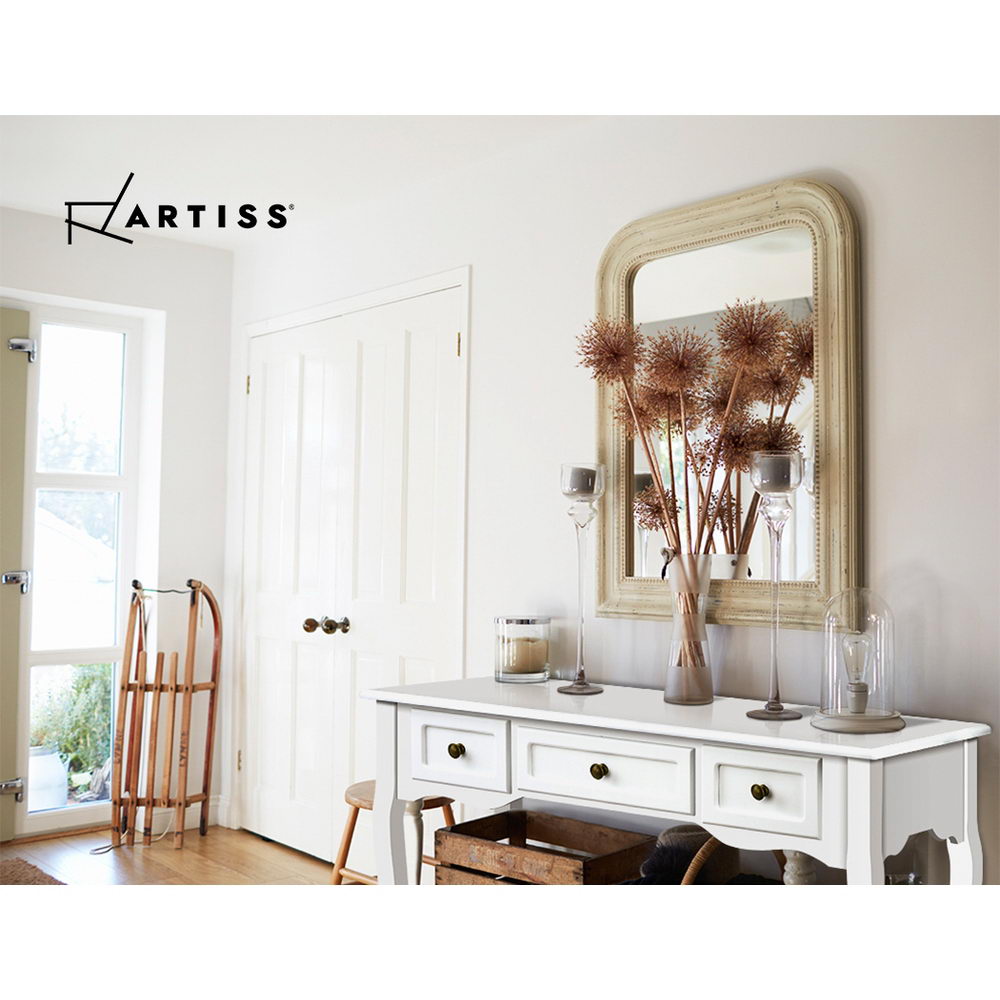 Artiss Hall Console Table Hallway Side Wooden French White