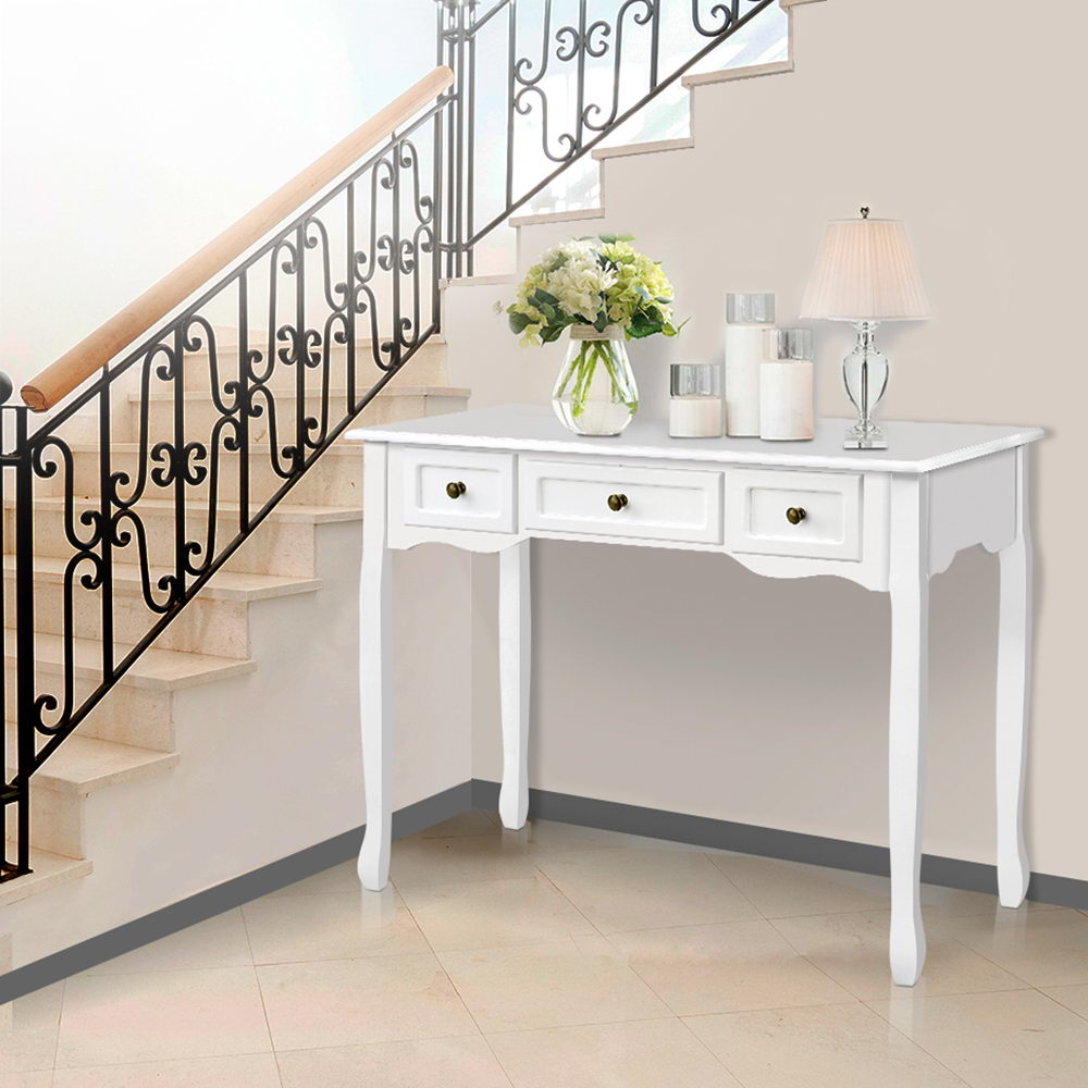 Artiss Hall Console Table Hallway Side Wooden French White