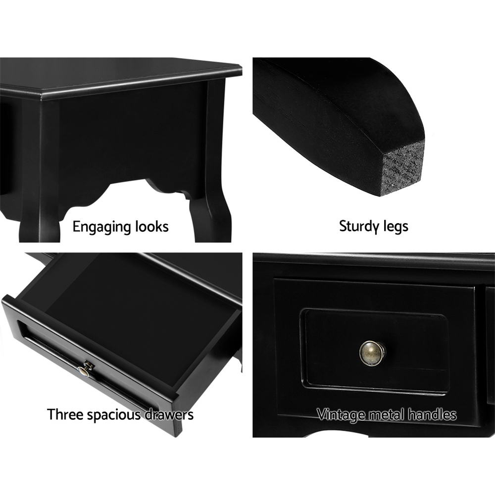 Artiss Hallway Table Hall Side French Black