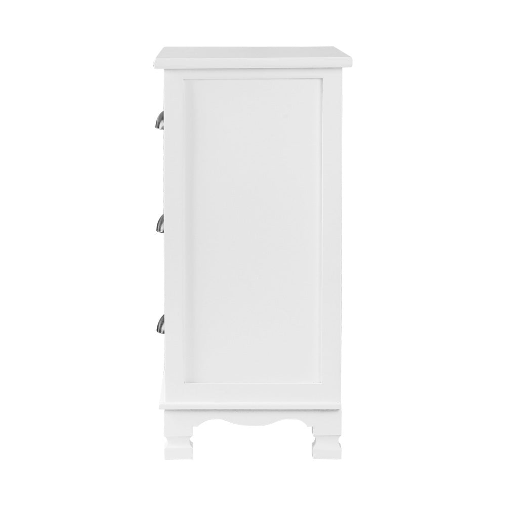 Artiss Thyme Vintage Bedside Table White