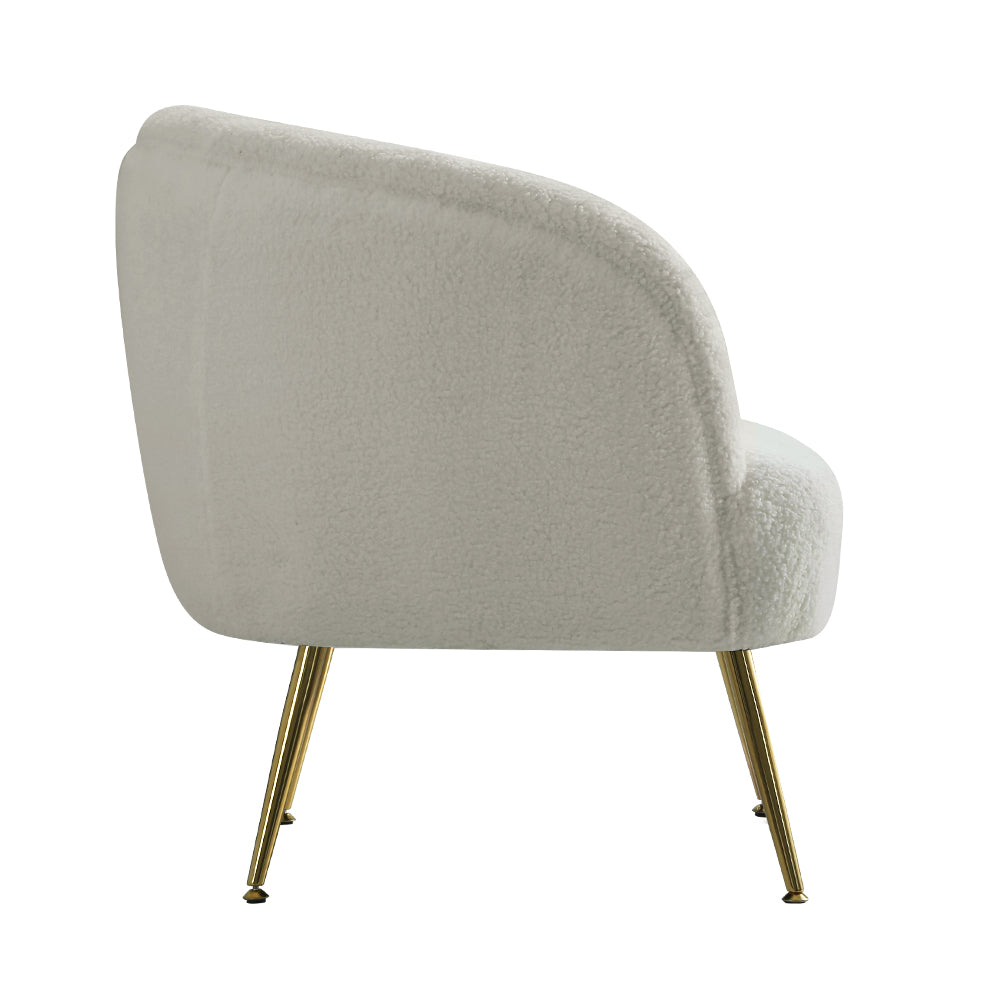 Artiss Carneiro Accent Chair Sherpa Boucle White