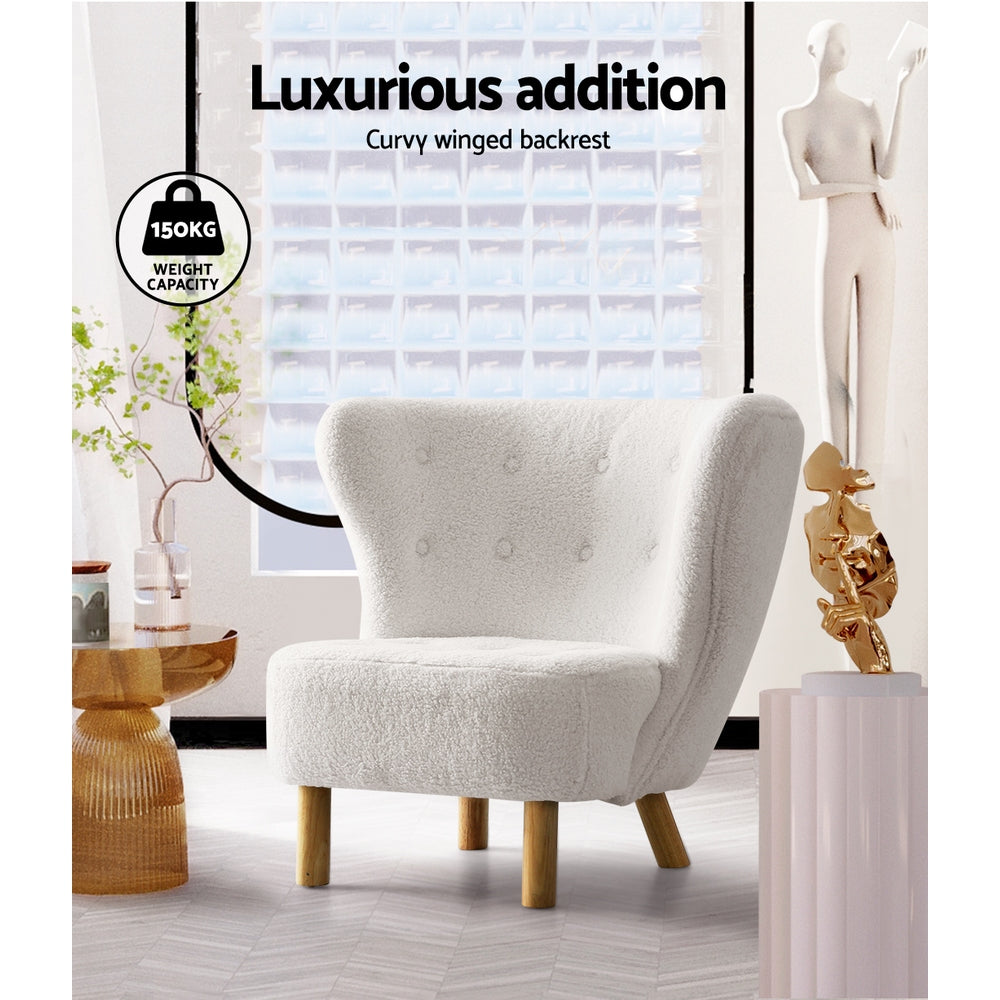 Artiss Felista Accent Chair White
