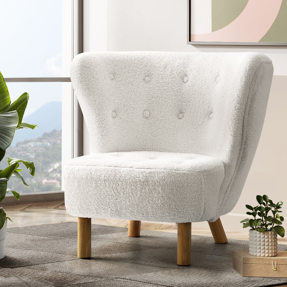 Artiss Felista Accent Chair White