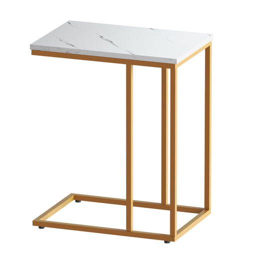 Artiss Martha Coffee Table Wooden Marble Top Finish
