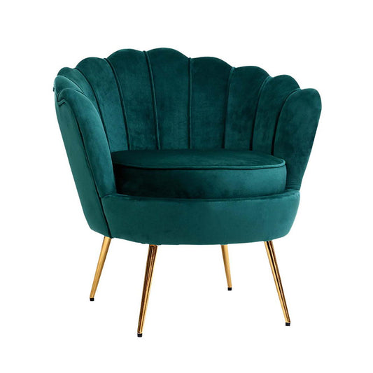 Artiss Callista Accent Chair Velvet Green