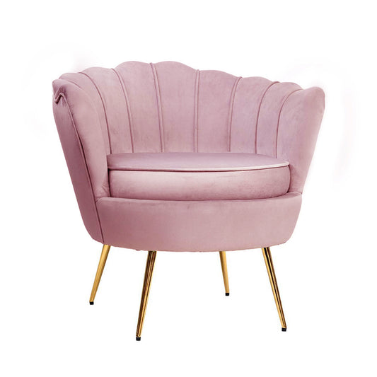 Artiss Callista Accent Chair Velvet Pink