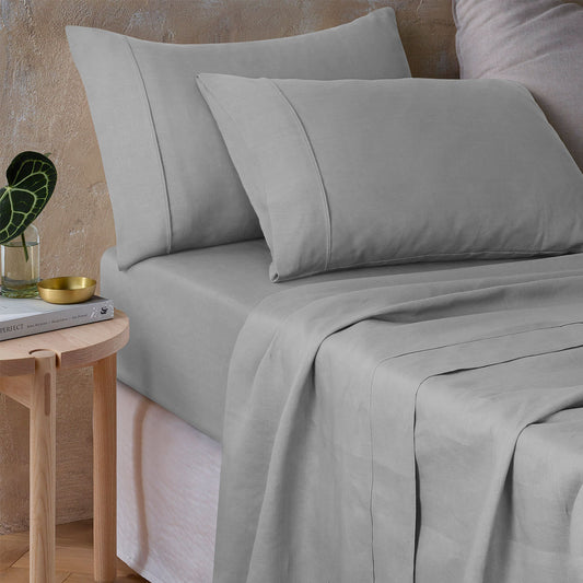 100% Hemp Silver Sheet Set Queen